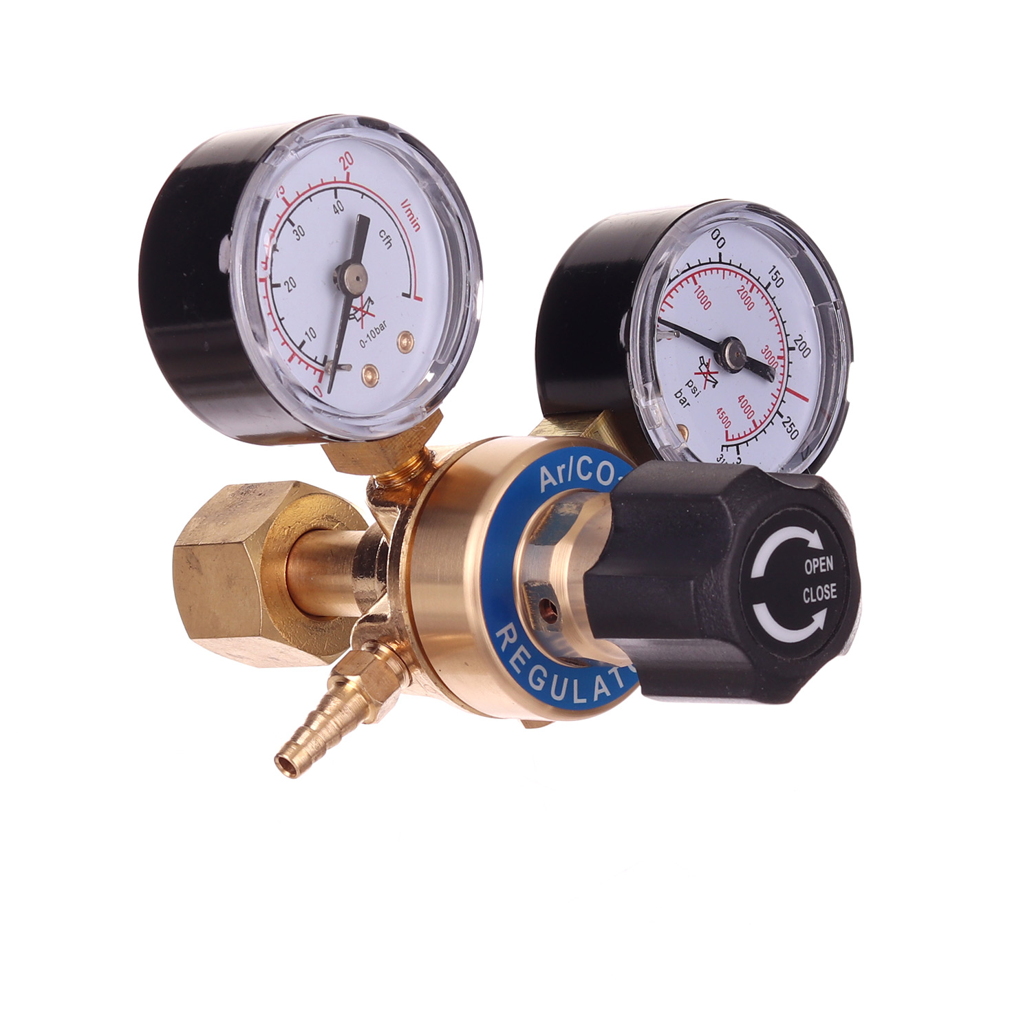 Hengsong Druckminderer Für Argon / CO2 – Gasregler Mit Manometer, Messing, Für MIG/MAG & WIG-Schweißen Hengsong Druckminderer Für Argon / CO2 – Gasregler Mit Manometer, Messing, Für MIG/MAG & WIG-Schweißen