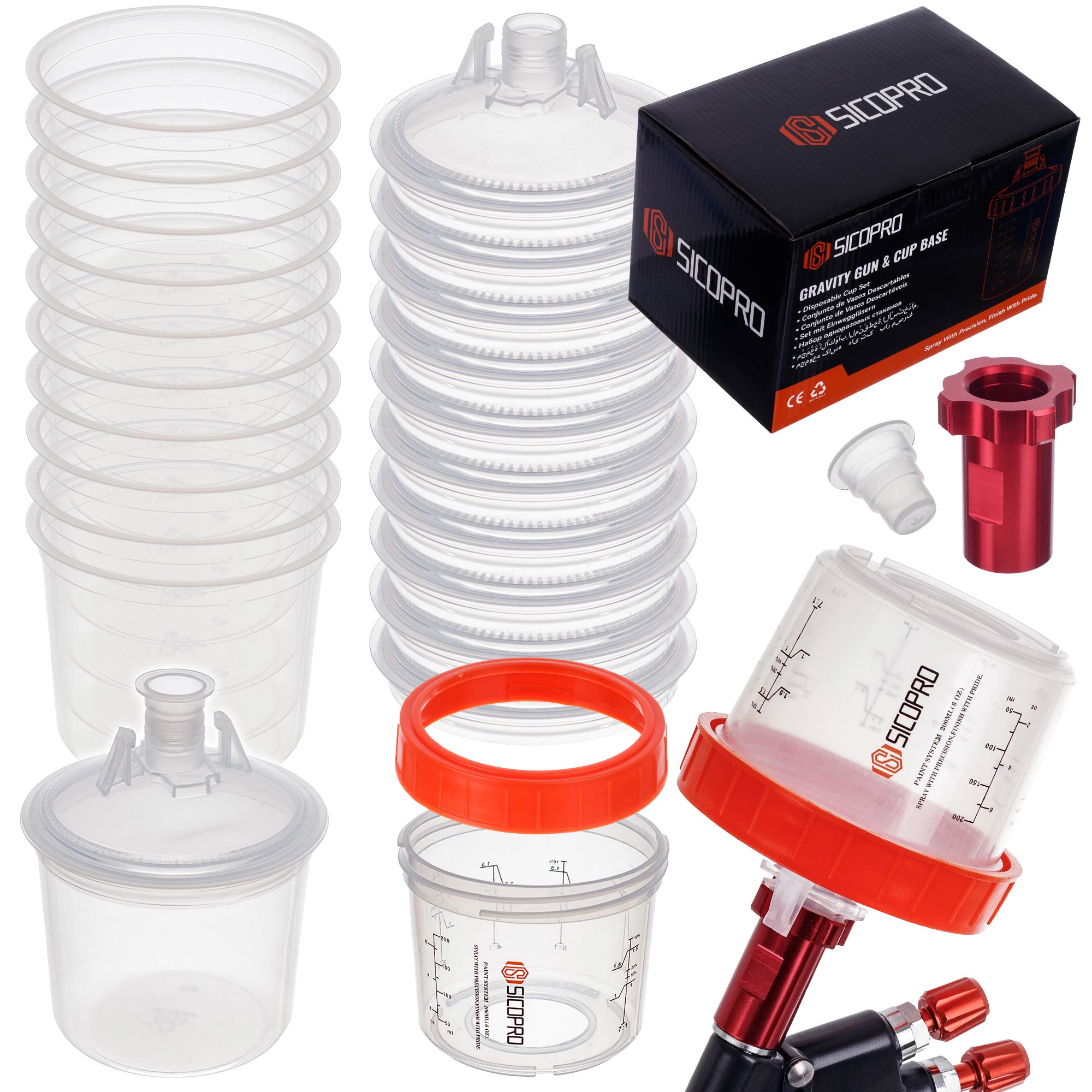 Set cupe PPS 200 ml 125 microni