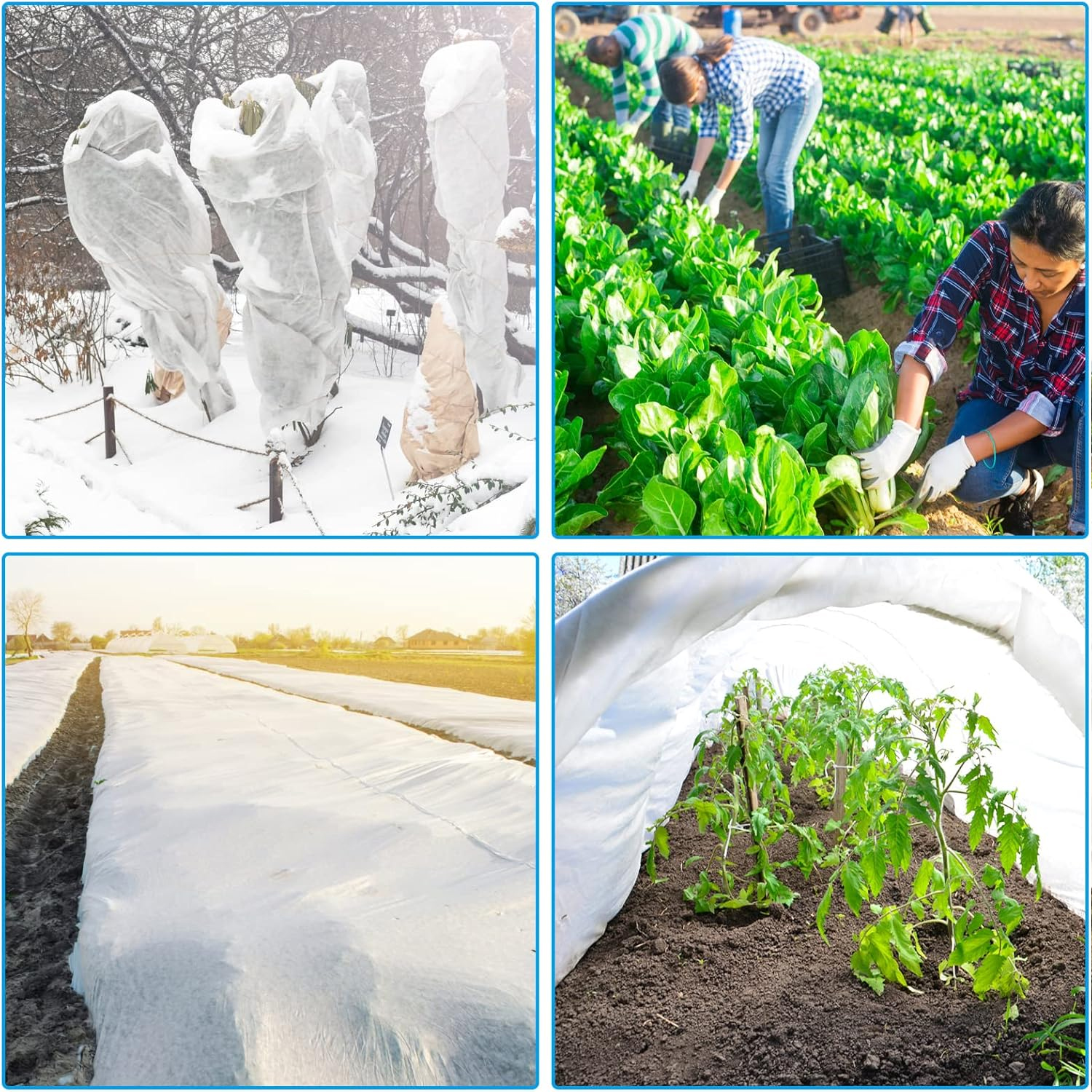 Detalii folie agrotextil John Green PE HD, 17g/m2, textura materialului si permeabilitatea pentru apa si lumina.