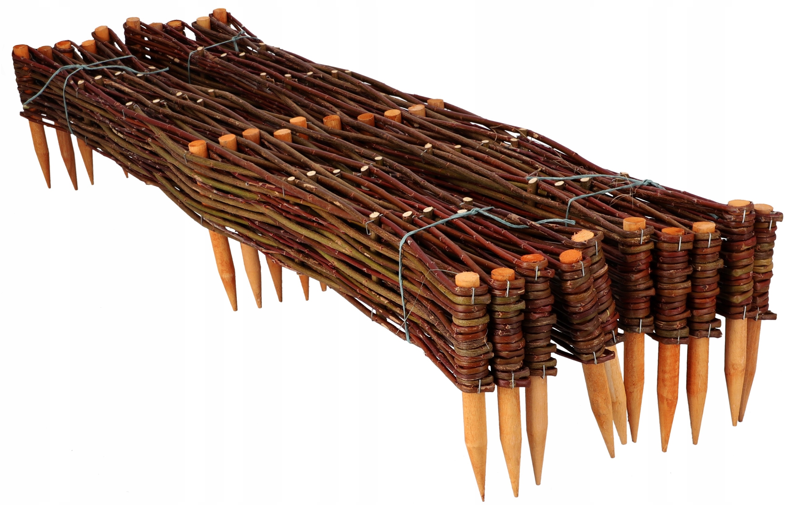 10X Palisada Obrzeże Płotek Wiklinowy Ogród 100X10 -Building Materials Shop 7a40a3917aa396a3f64329eb9b66960d