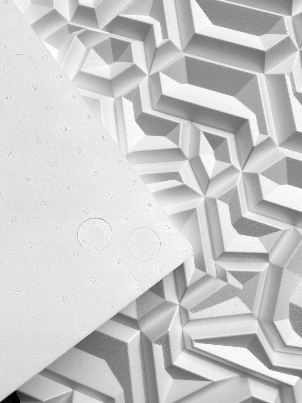 Panele ścienne 3D kasetony styropianowe 60x60 OPAL