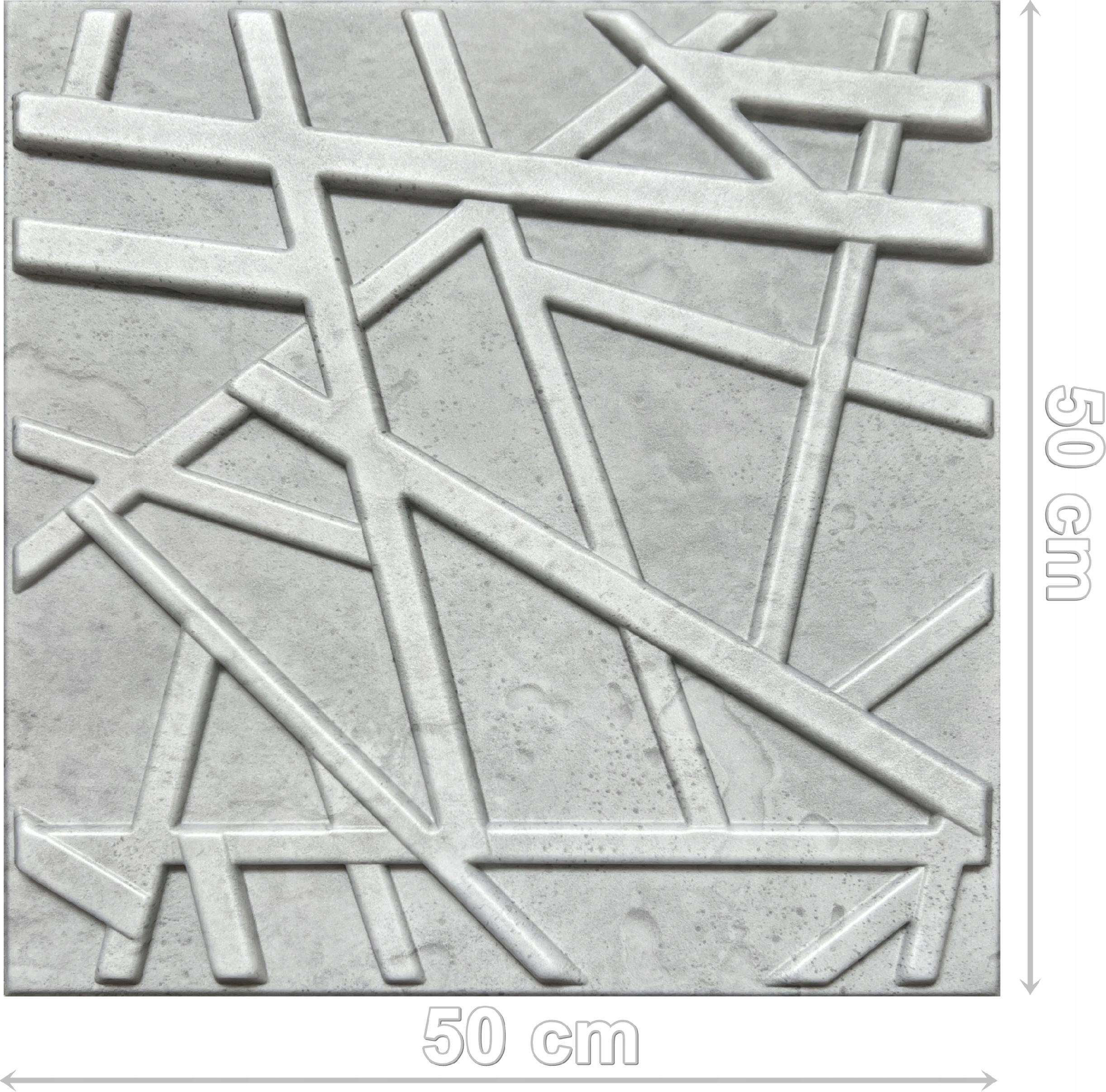 Beton architektoniczny kasetony SUFITOWE Panele ścienne 3D LINE 69 - 0,25m2