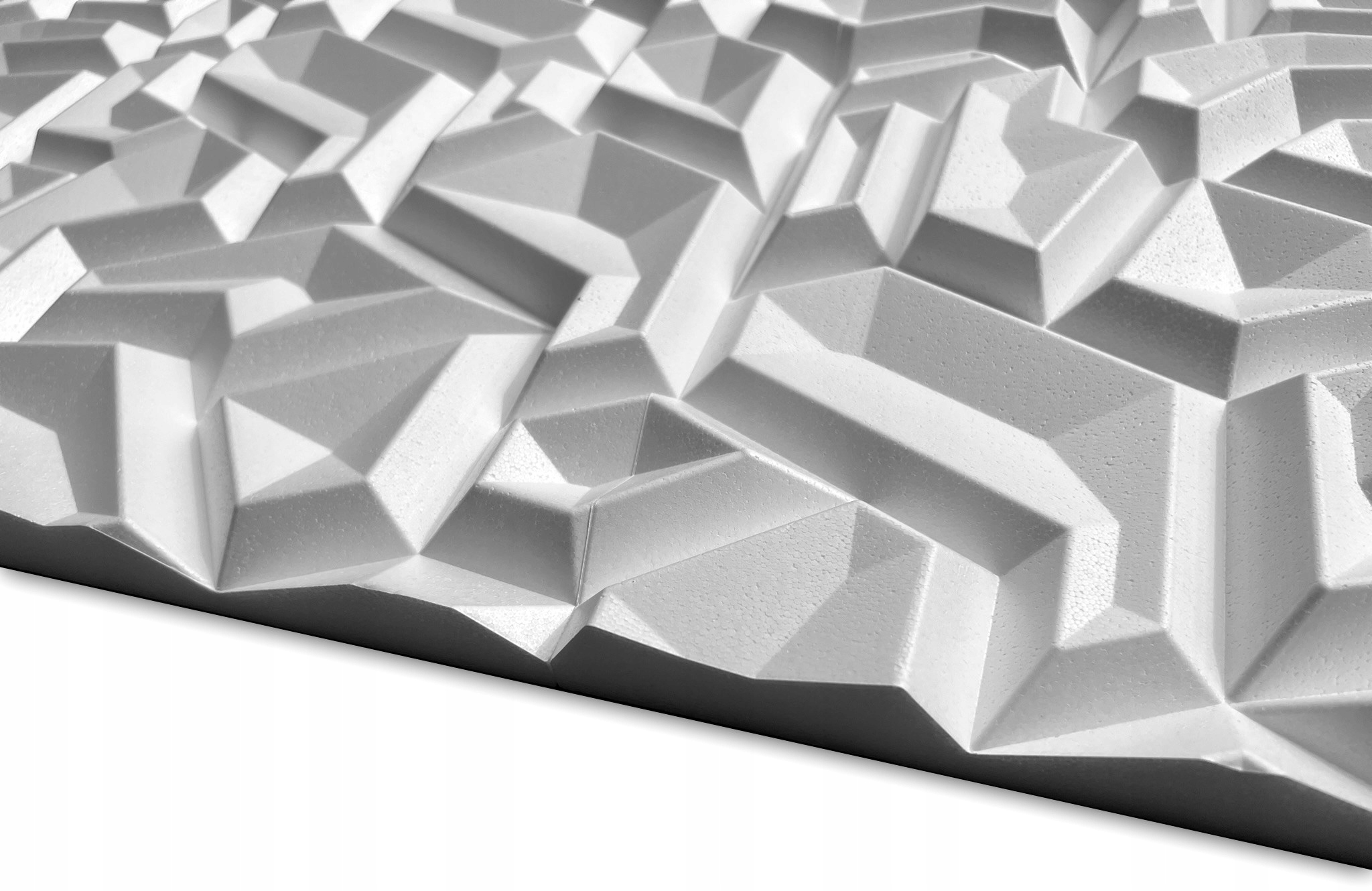 Panele ścienne 3D kasetony styropianowe 60x60 OPAL