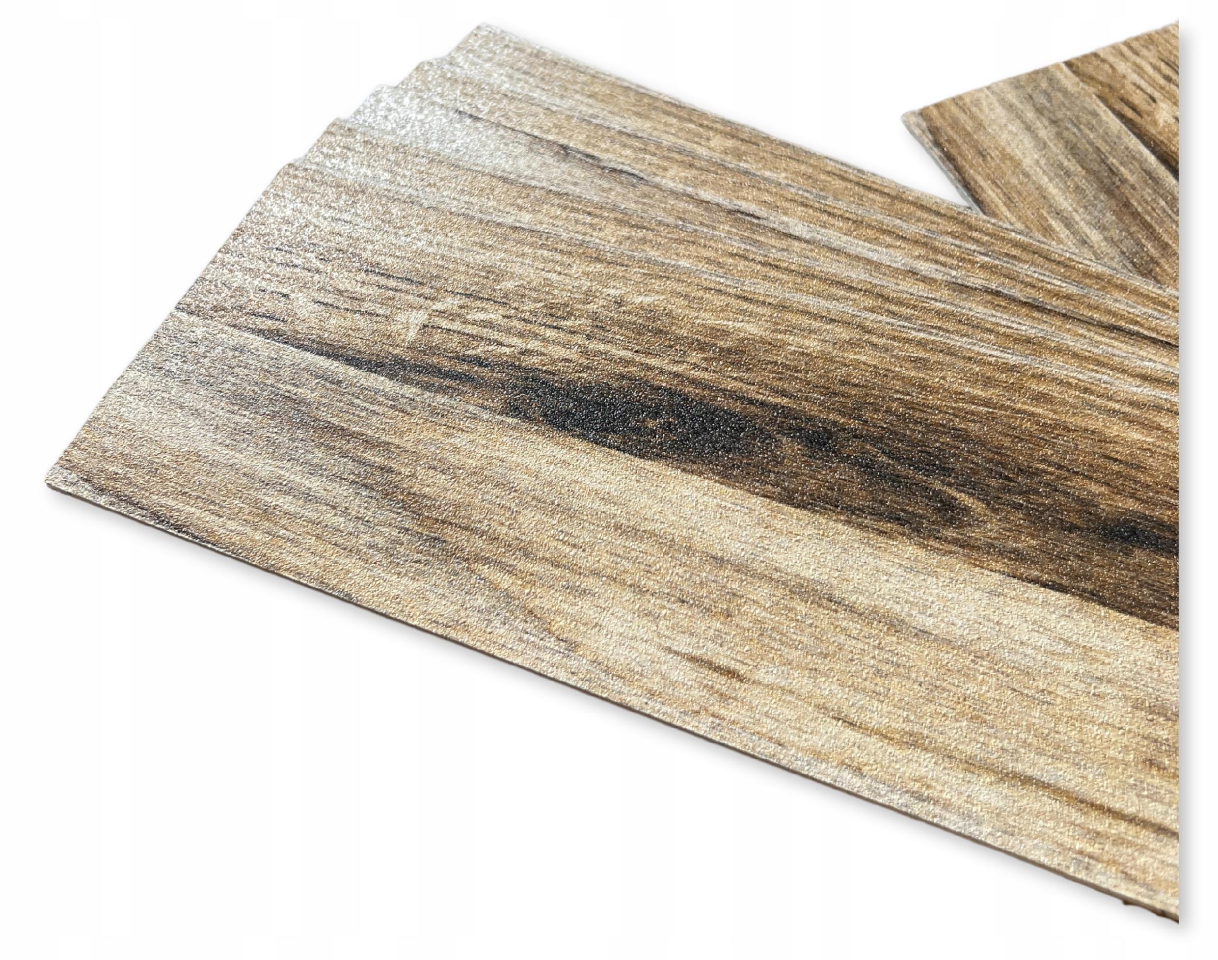 Deska Panele ŚCIENNE SAMOPRZYLEPNE DEKORACYJNE drewno 10x60cm M44 - 1szt