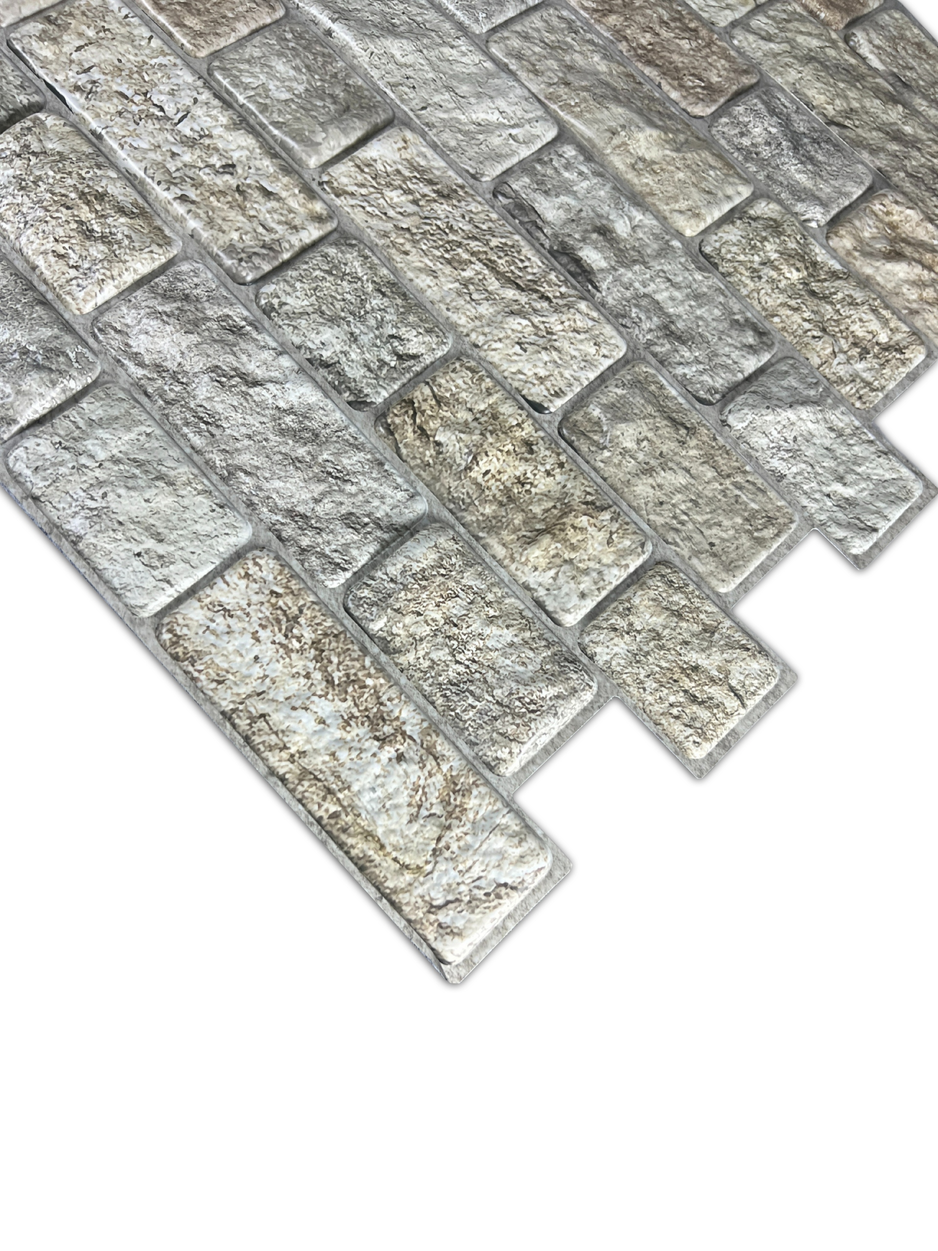 Panele Ścienne PCV Cegła Szara 3D płytki ścienne PCV Small Brick