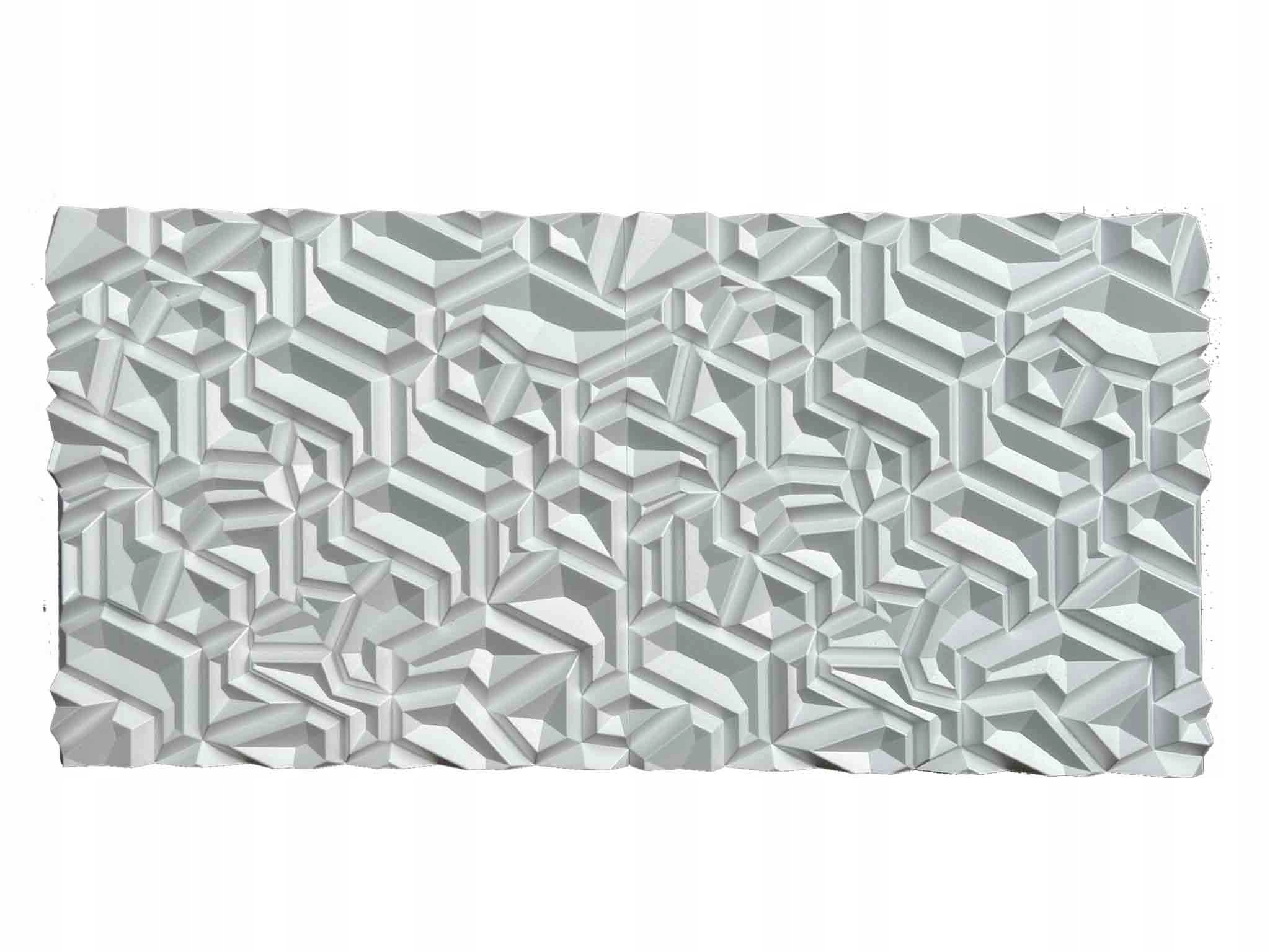 Panele ścienne 3D kasetony styropianowe 60x60 OPAL