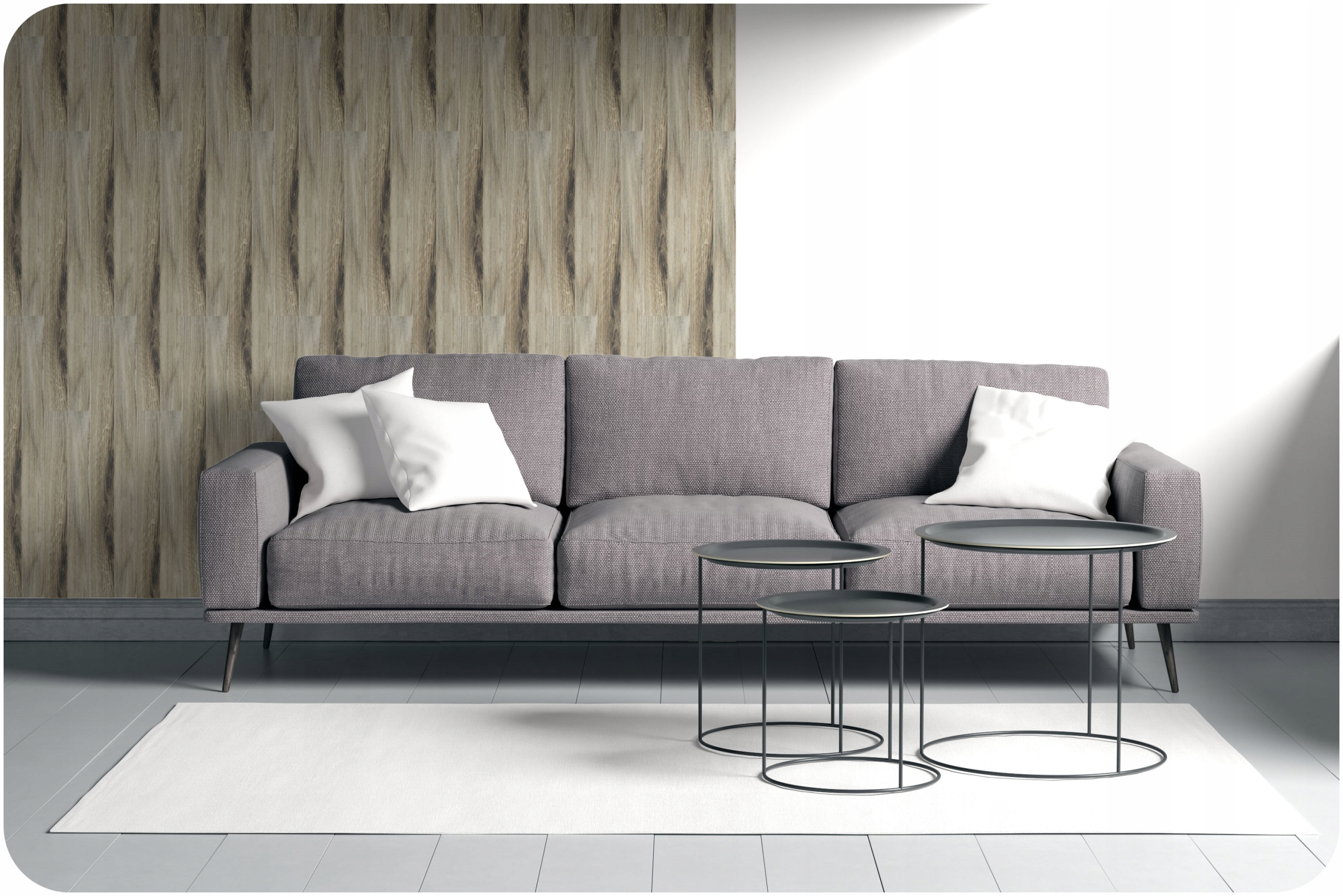 Deska Panele ŚCIENNE SAMOPRZYLEPNE DEKORACYJNE drewno 10x60cm M44 - 1szt