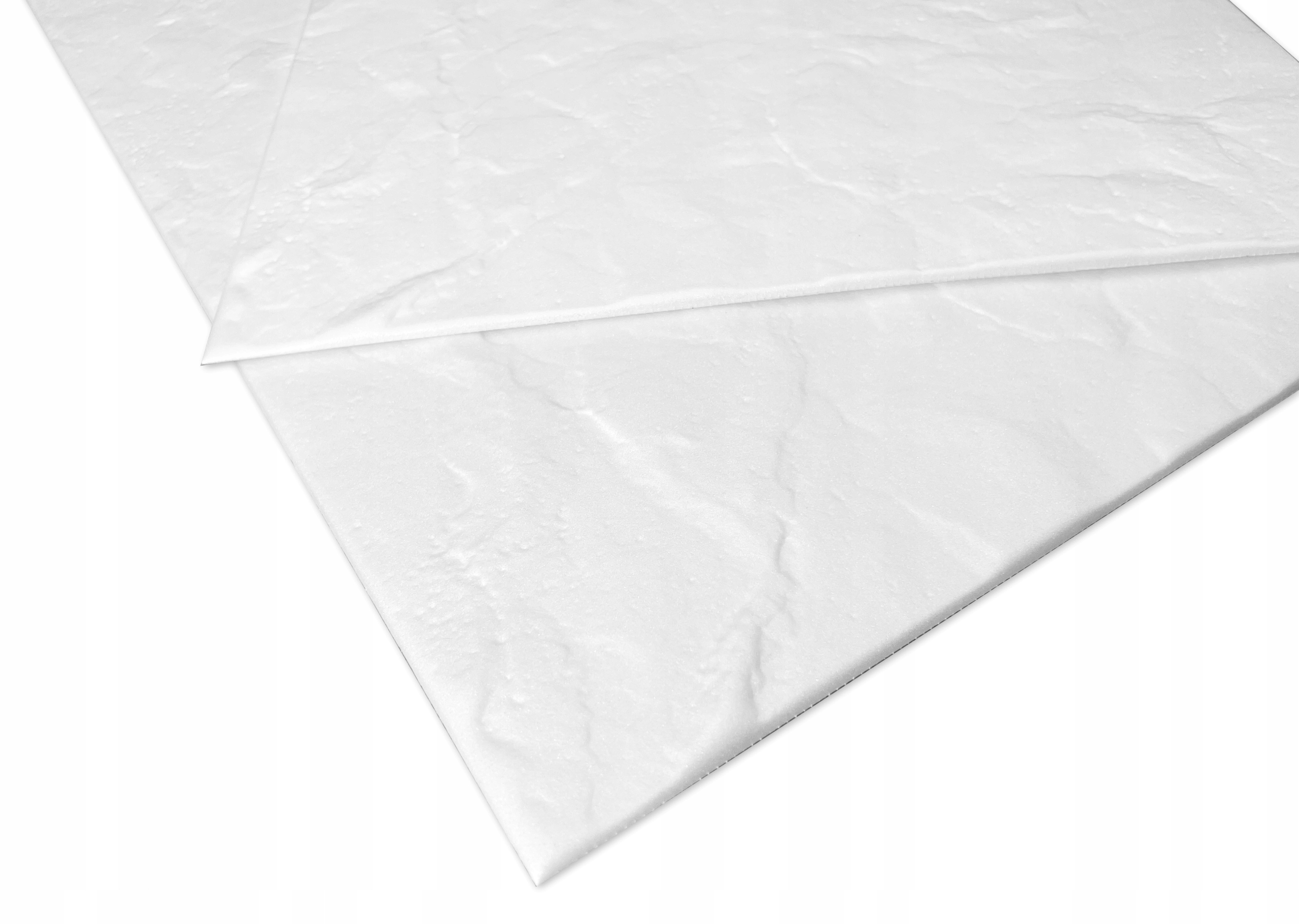 Panel Ścienny Kamień Naturalny imit. biały GŁAZ 3D 0,5m2