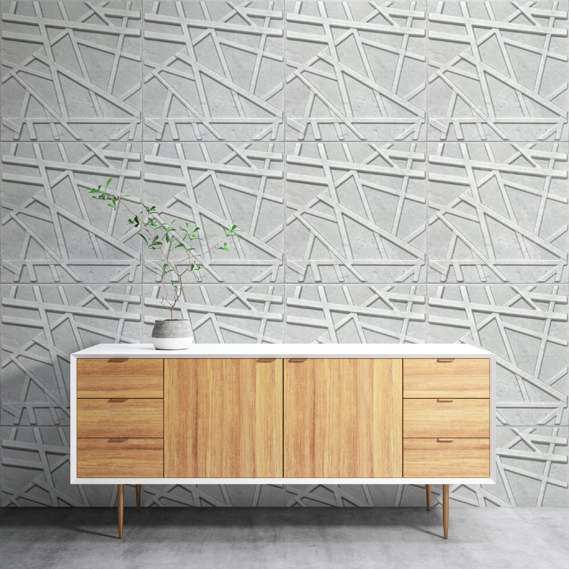 Beton architektoniczny kasetony SUFITOWE Panele ścienne 3D LINE 69 - 0,25m2