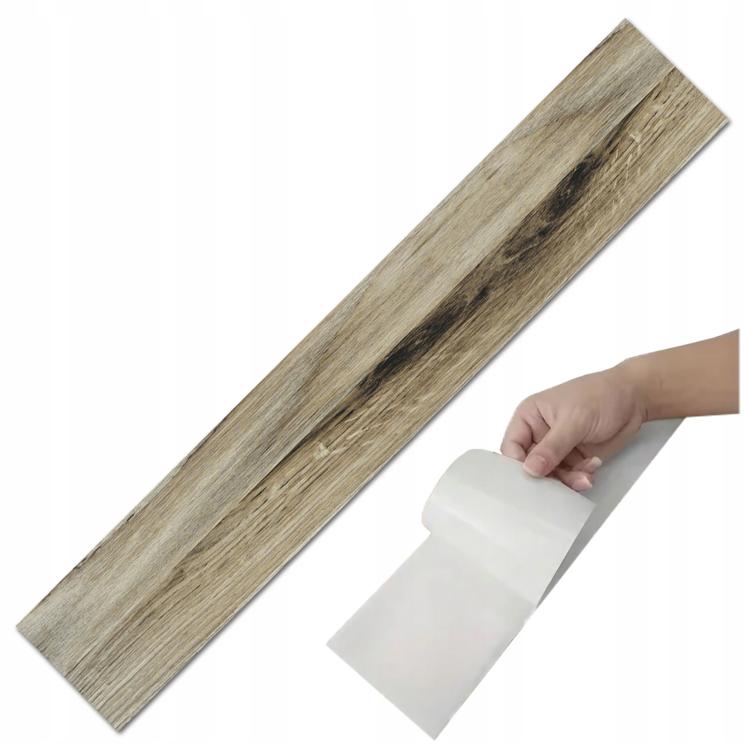 Deska Panele ŚCIENNE SAMOPRZYLEPNE DEKORACYJNE drewno 10x60cm M44 - 1szt