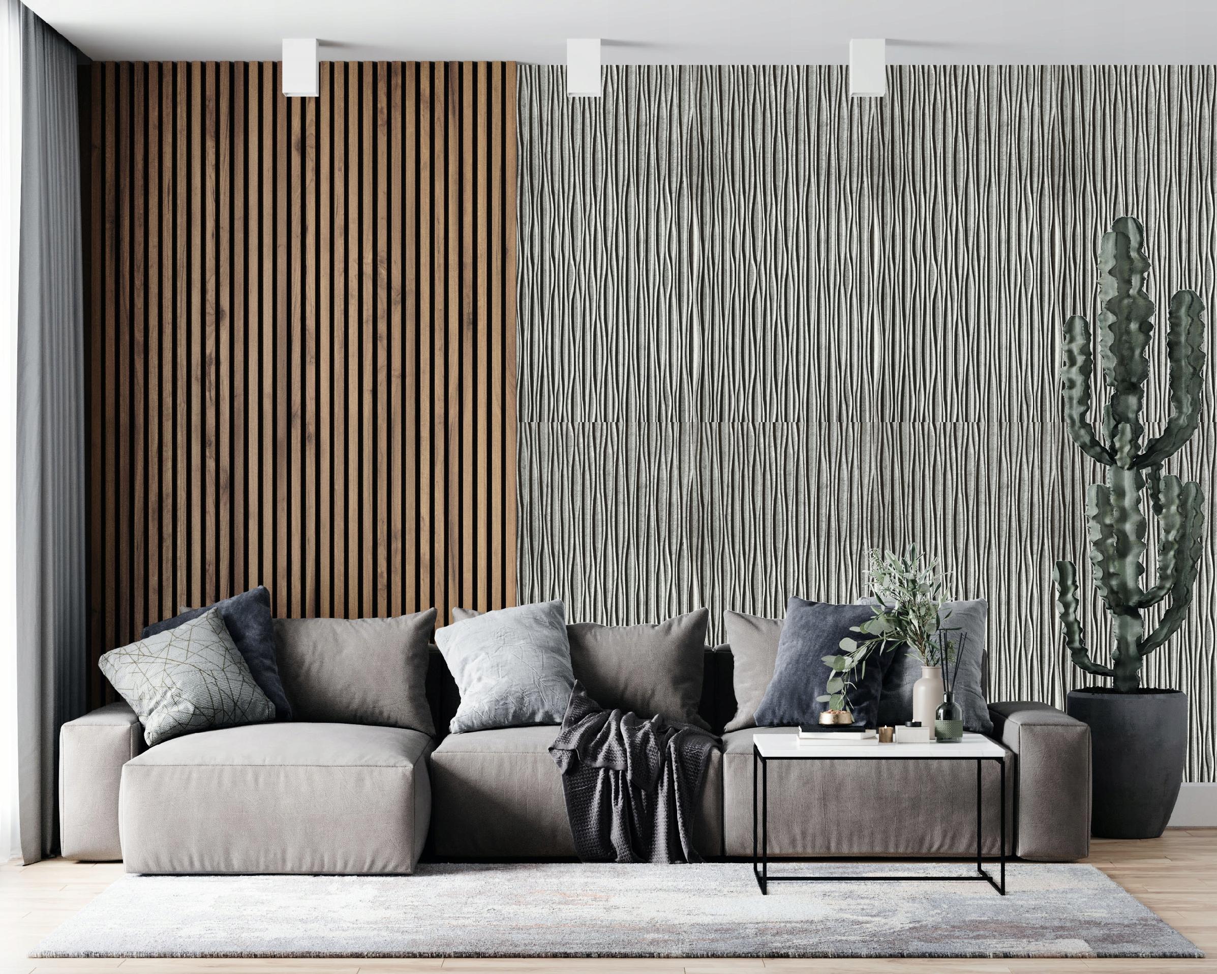 Panele Ścienne PCV Beton imitacja 3D płytki ścienne PCV Concrete