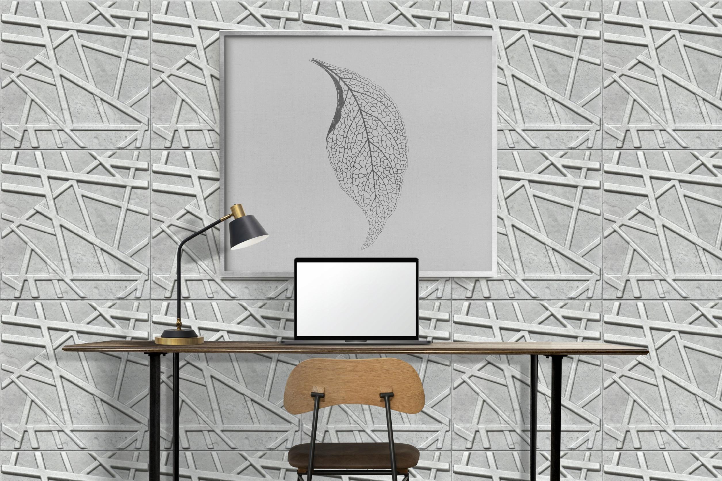 Beton architektoniczny kasetony SUFITOWE Panele ścienne 3D LINE 69 - 0,25m2