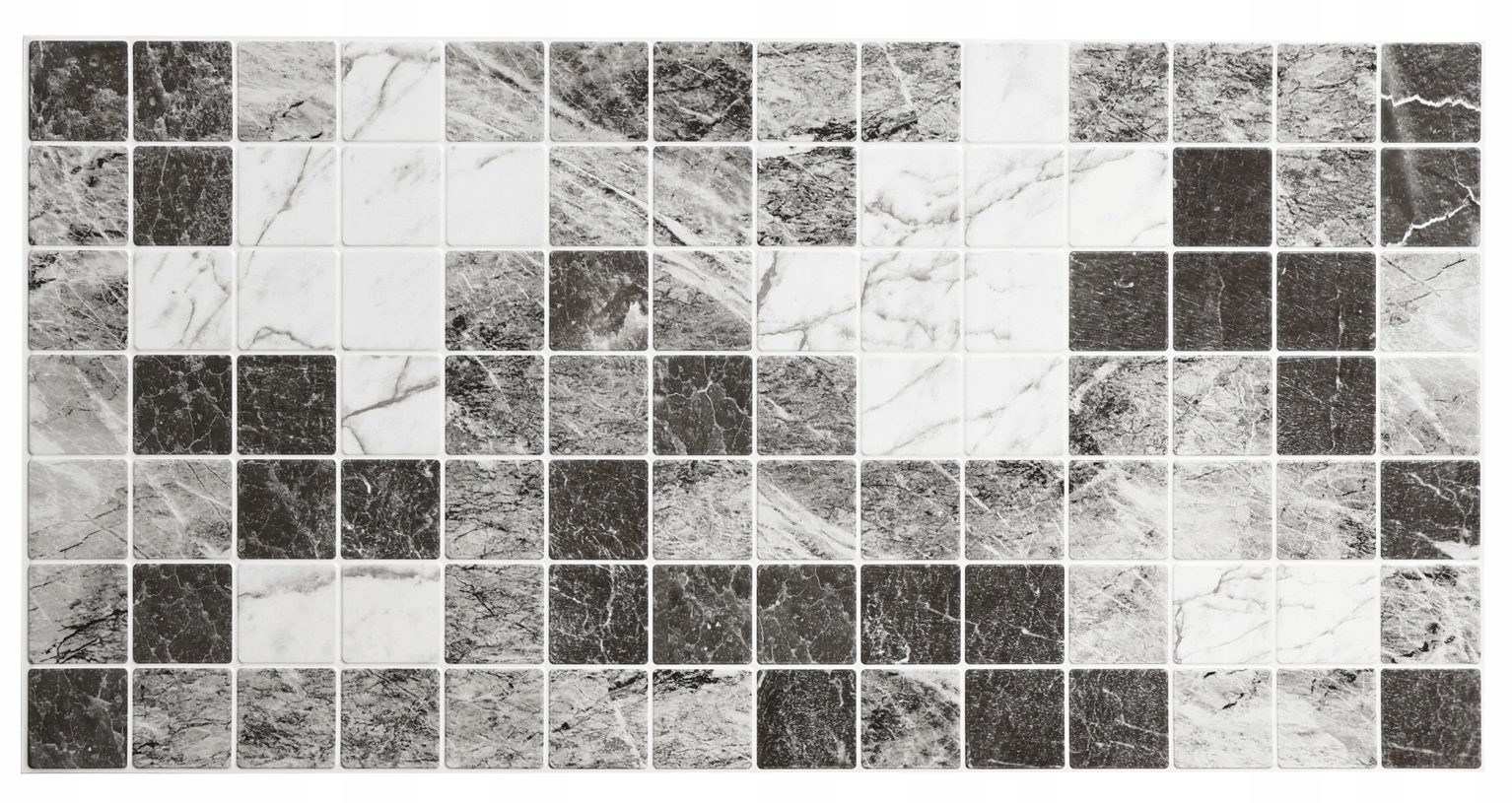 Panele Ścienne PCV Czarne Szare Marmur 3D płytki ścienne PCV Grey Marble