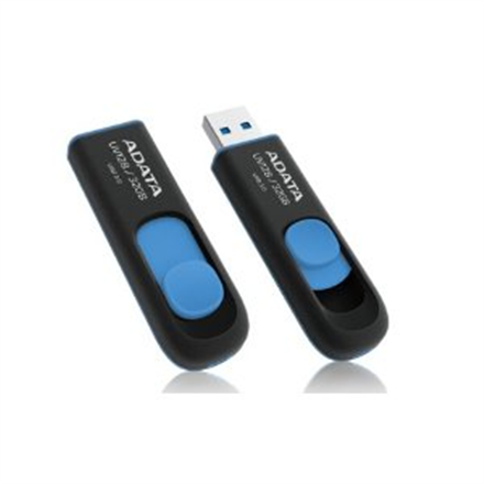 ADATA | UV128 | 32 GB | USB 3.0 | Czarny/Niebieski