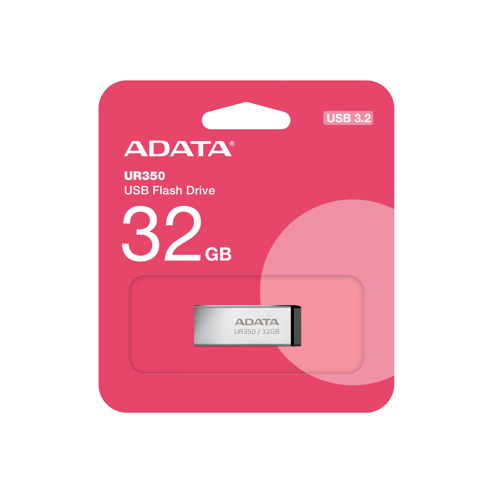 ADATA | Pamięć USB | UR350 | 32 GB | USB 3.2 Gen1 | Czarny
