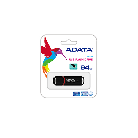 ADATA | UV150 | 64 GB | USB 3.0 | Czarny