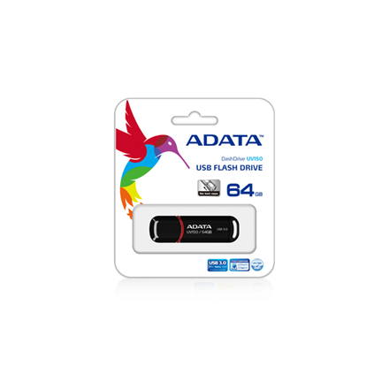 ADATA | UV150 | 64 GB | USB 3.0 | Czarny