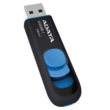 ADATA | UV128 | 32 GB | USB 3.0 | Czarny/Niebieski