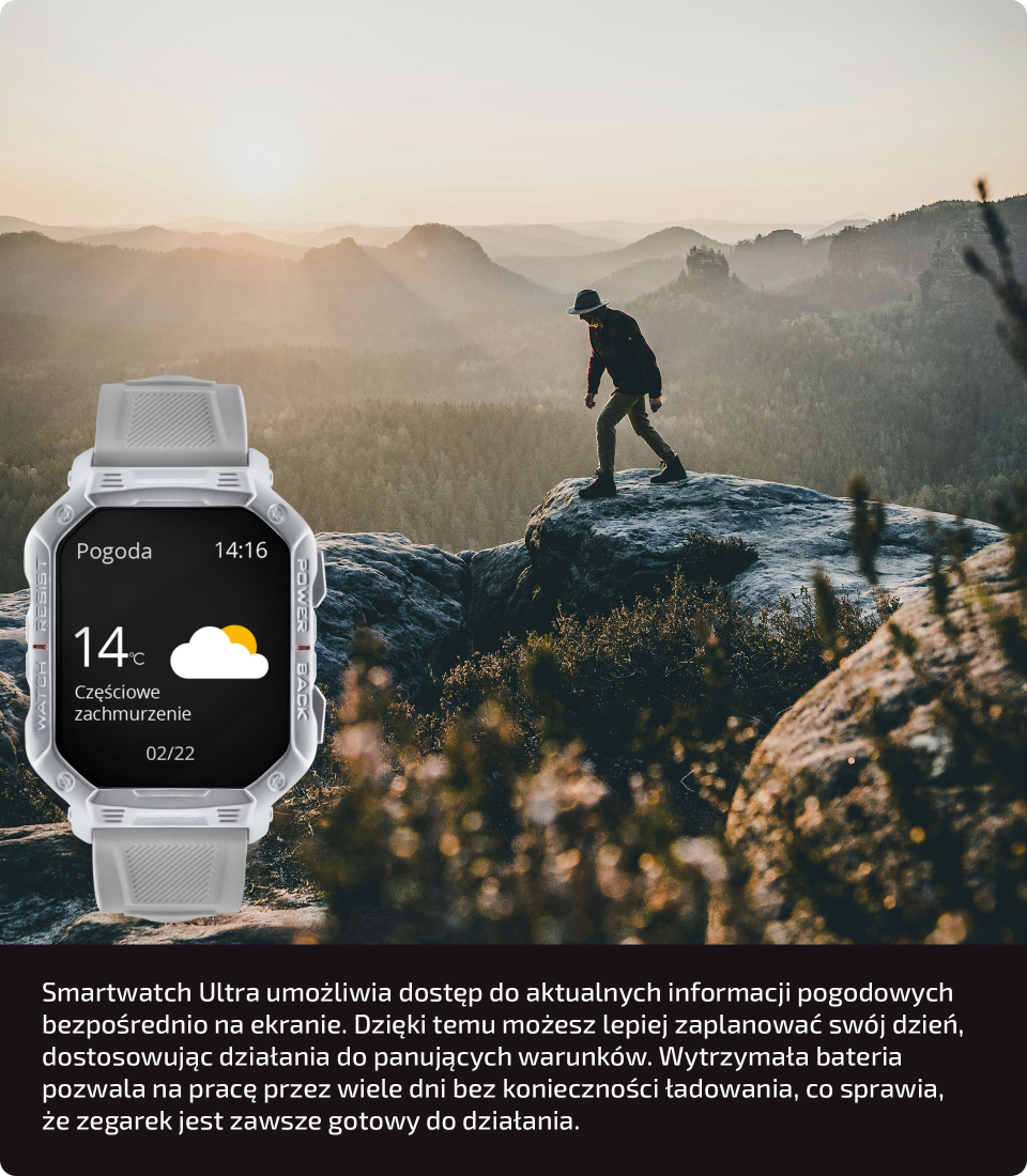 Smartwatch Utra Srebrny Watchmark