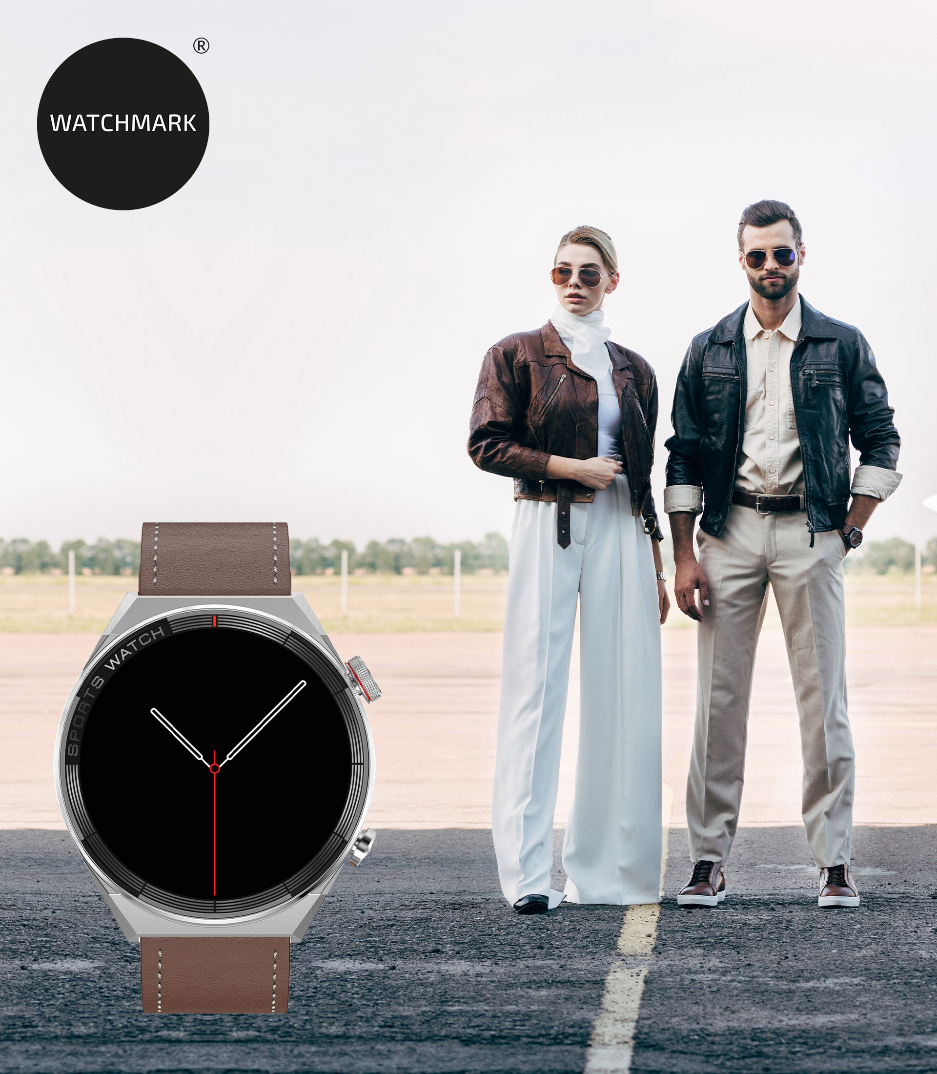 Smartwatch Maverick brązowy Watchmark