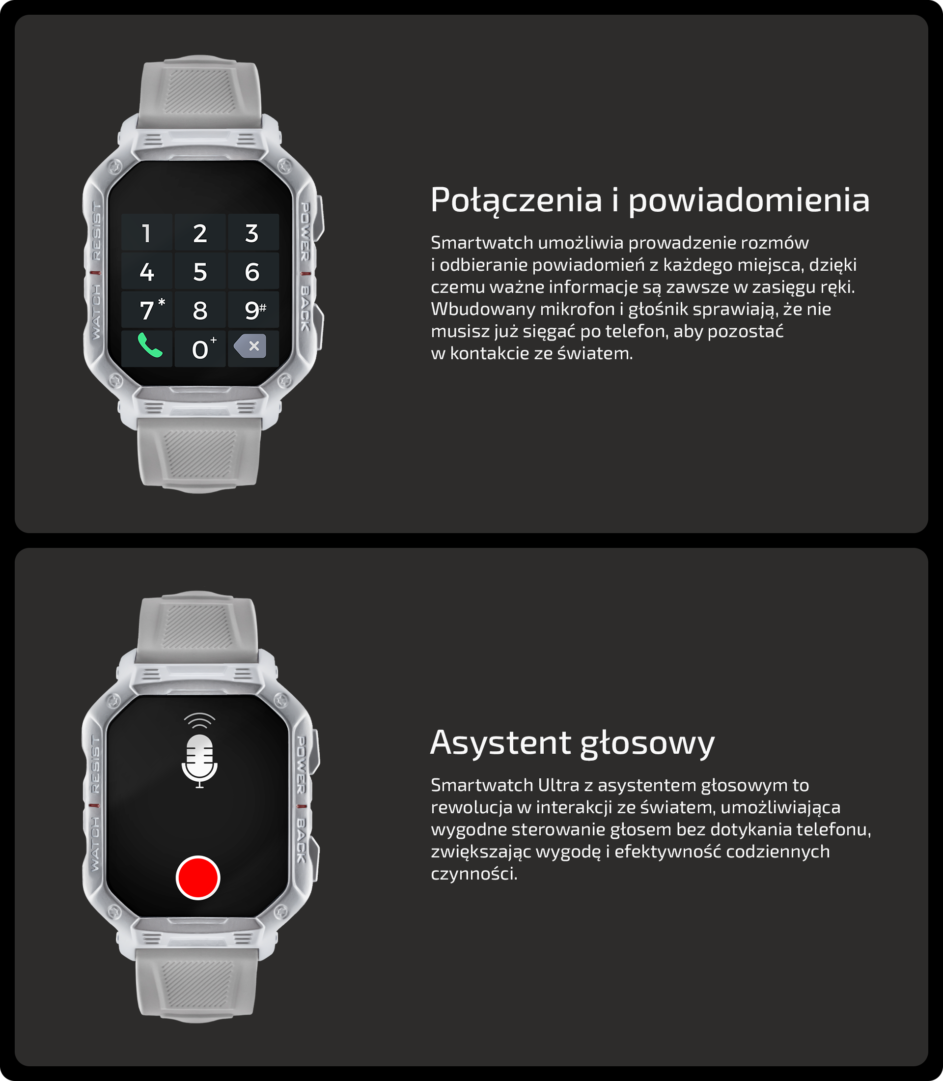 Smartwatch Utra Srebrny Watchmark