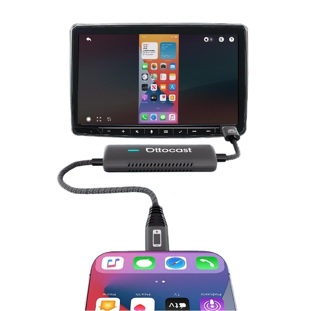 Ottocast Mirror Touch CA450-T – CarPlay wireless, Mirroring dello