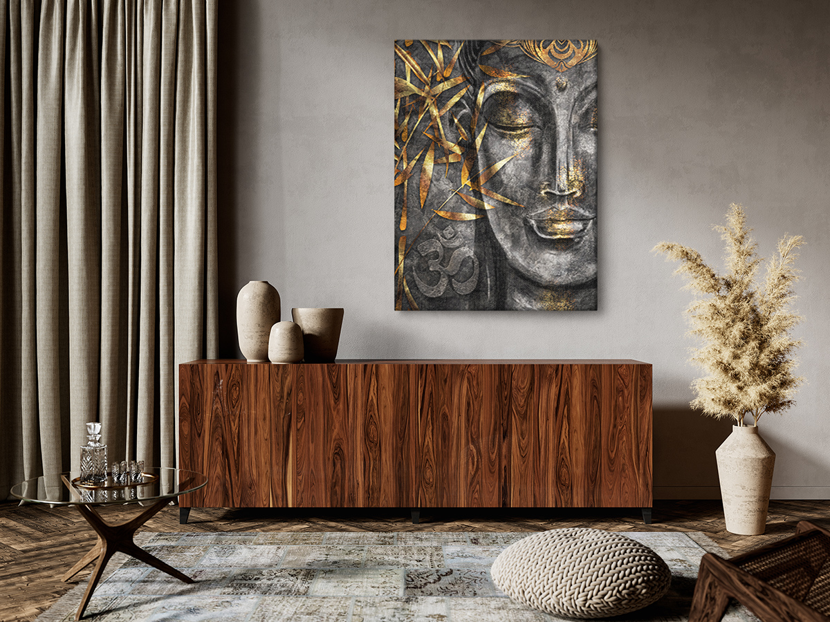 OBRAZ NA PŁÓTNIE 60x80 sztuka BUDDA #C025