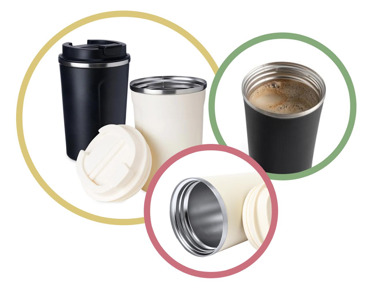 Kubek Termiczny Premium z Nadrukiem KEEP CALM I PIJ KAWKĘ LIS 350ml KT_027