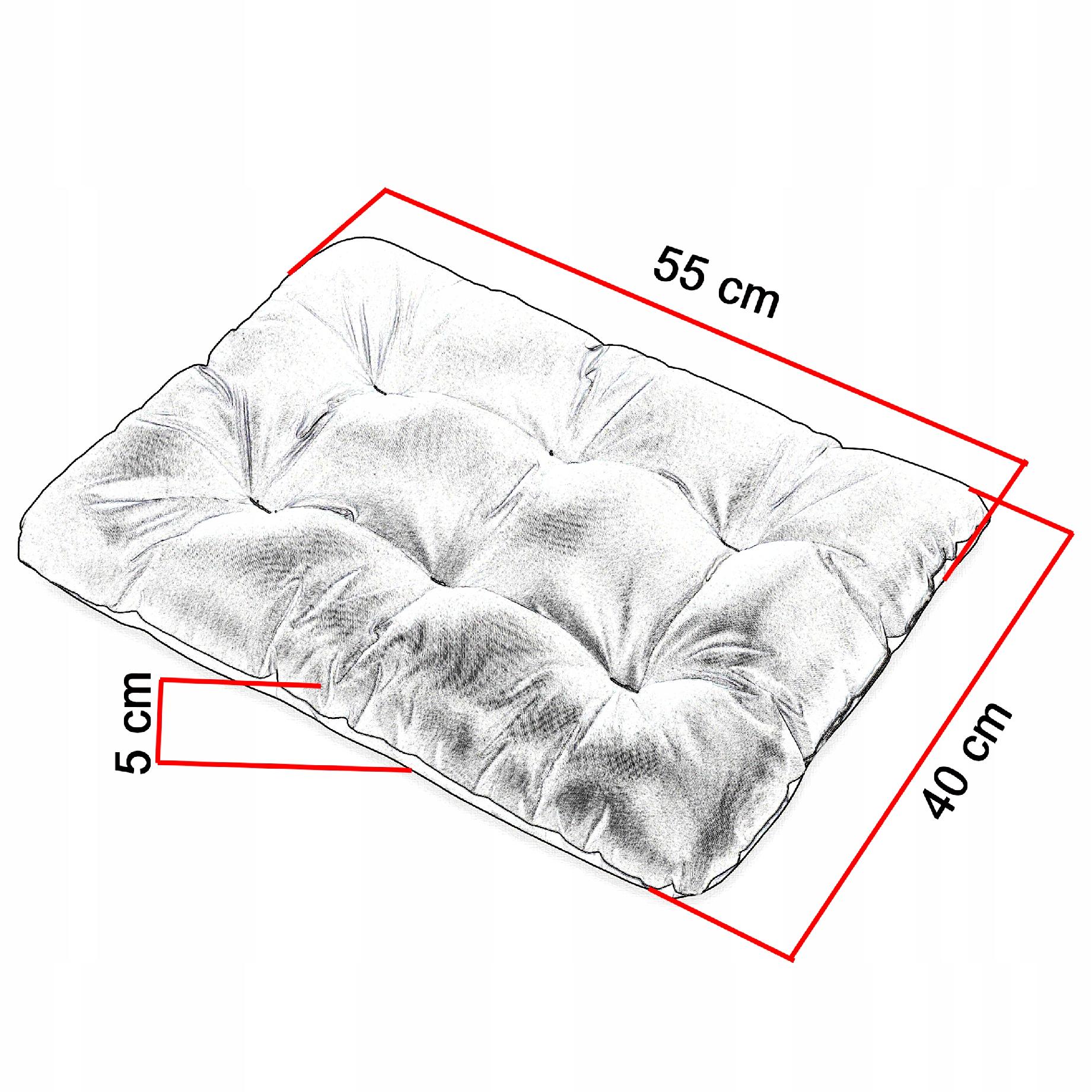 Legowisko dla psa poducha 55X40 BORDO