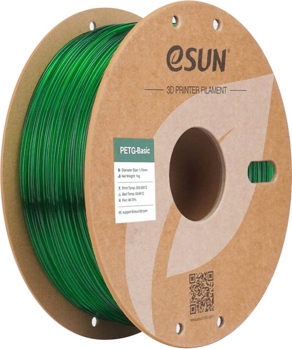 eSUN PETG-Basic Filament 1.75mm 1000g Translucent Green