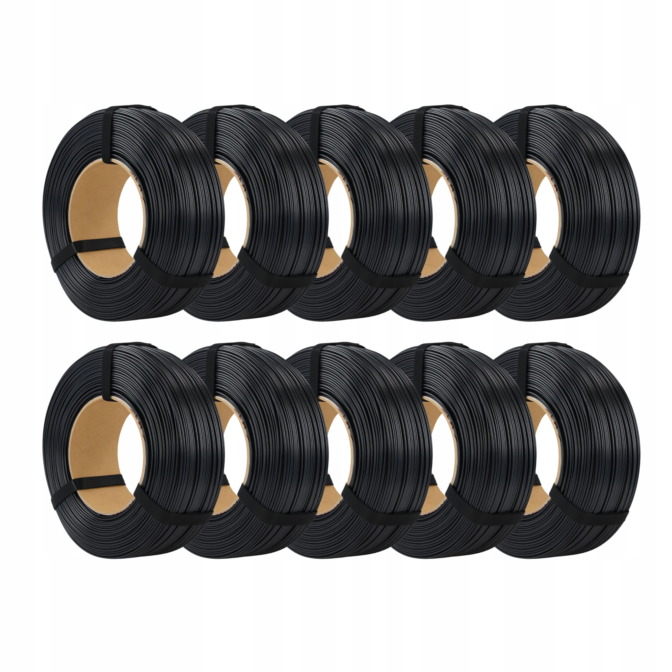 MEGAPACK 10x ReFill PET-G Standard Black 1,75mm 1kg