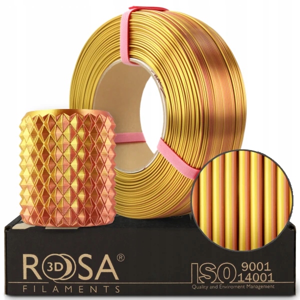 FILAMENT 3D ReFill PLA Magic Silk Gold-Copper 1kg