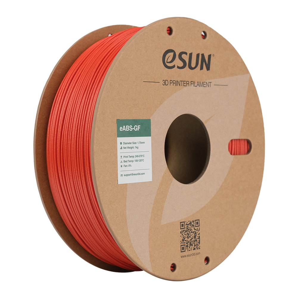 eSUN ABS-GF Filament 1.75mm 1000g Red Czerwony