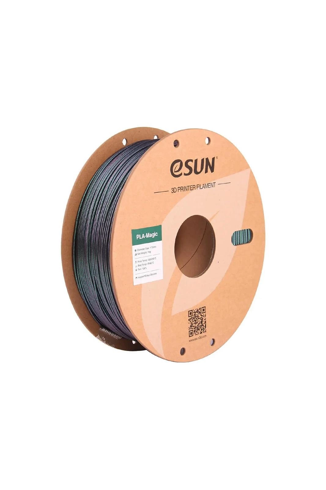 eSUN PLA-Silk Magic Twinkling ciemnozielony 1.75mm 1000g papierowa szpula