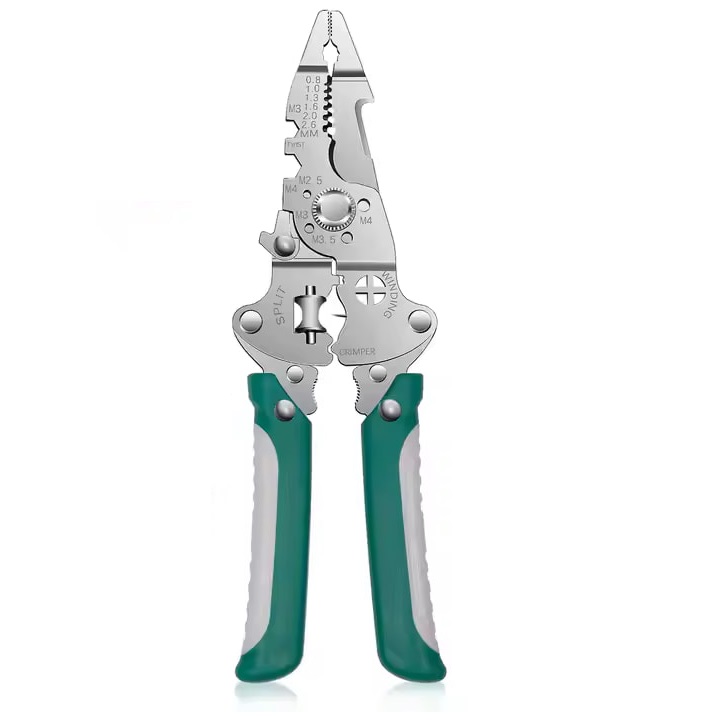 ProRock 9-in-1 Multi-Tool, Wire Stripper, Pliers, Green, PP