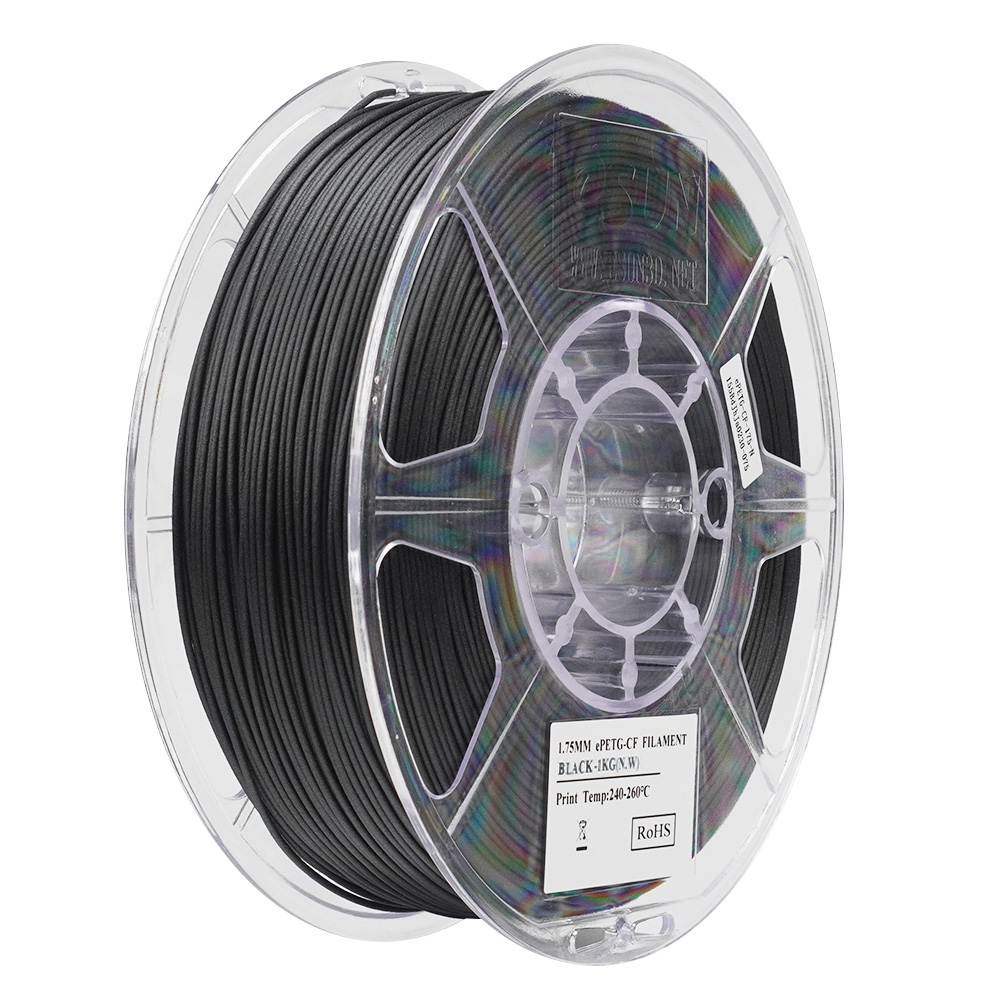 eSUN PETG-CF Filament czarny 1.75mm 1000g