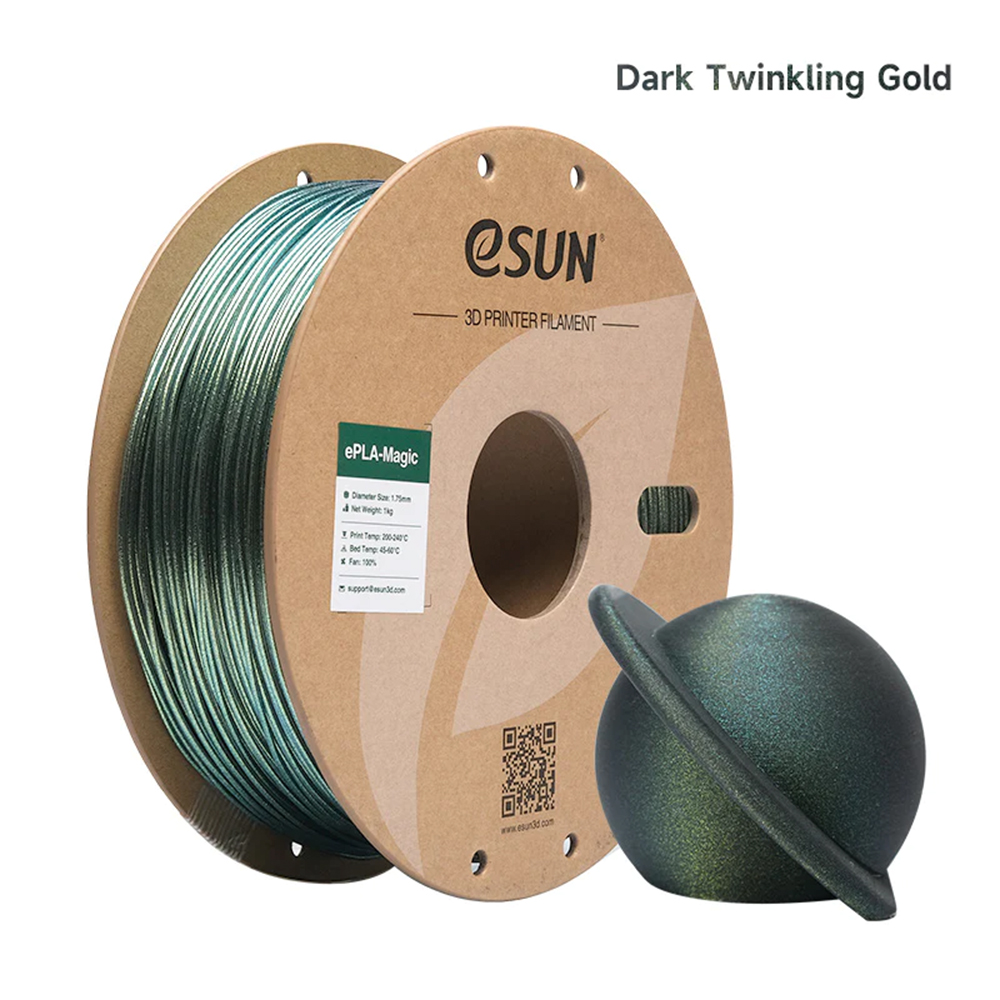 eSUN PLA-Magic Filament 1.75mm 1000g Dark Twinkling Gold Złoty