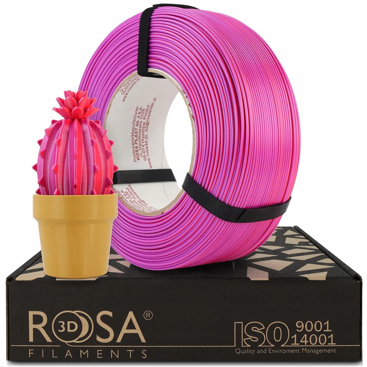 FILAMENT 3D ReFill PLA Magic Neon Butterfly pomarańczowy fioletowy 1kg