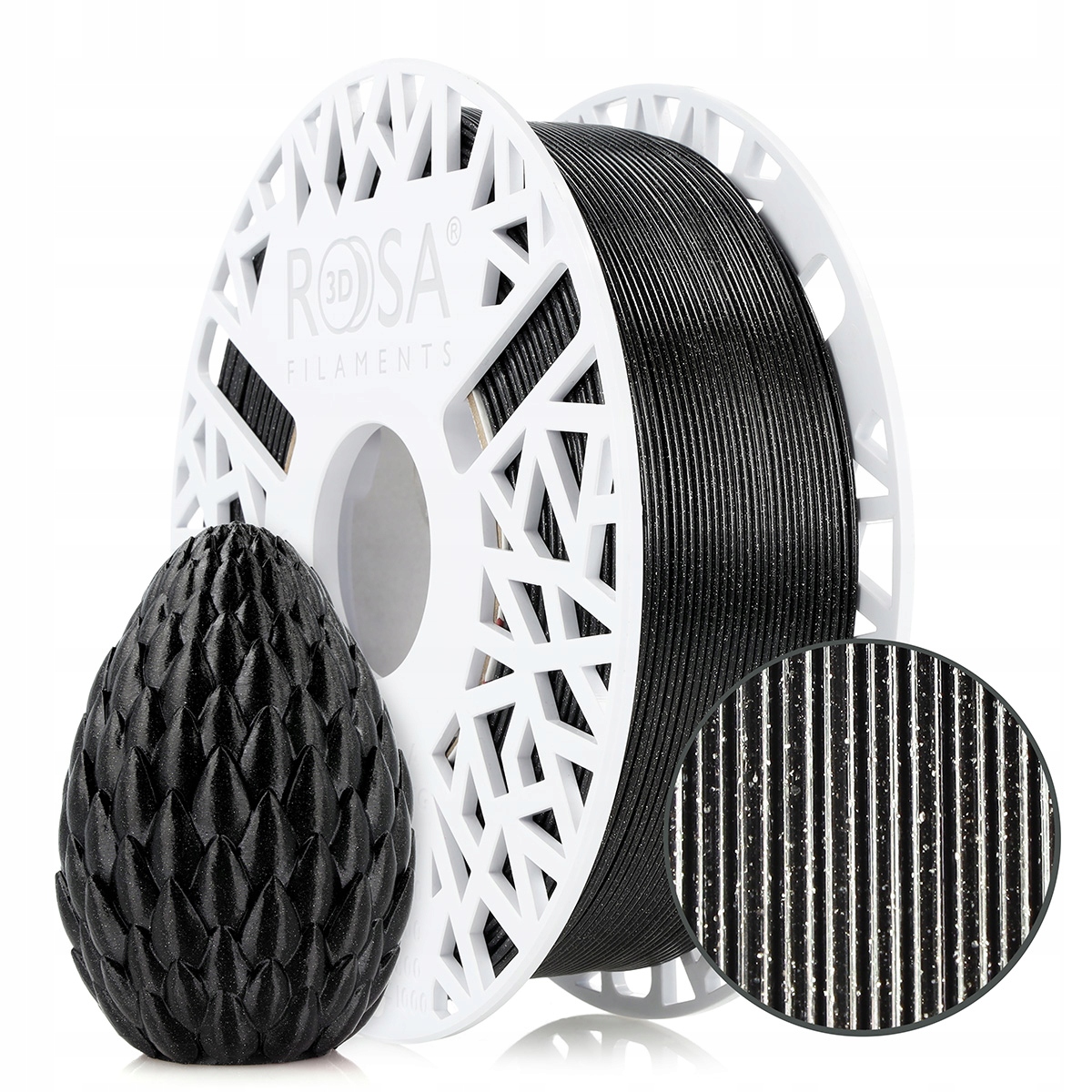FILAMENT 3D PET-G HS 1,75mm GALAXY Black 1kg