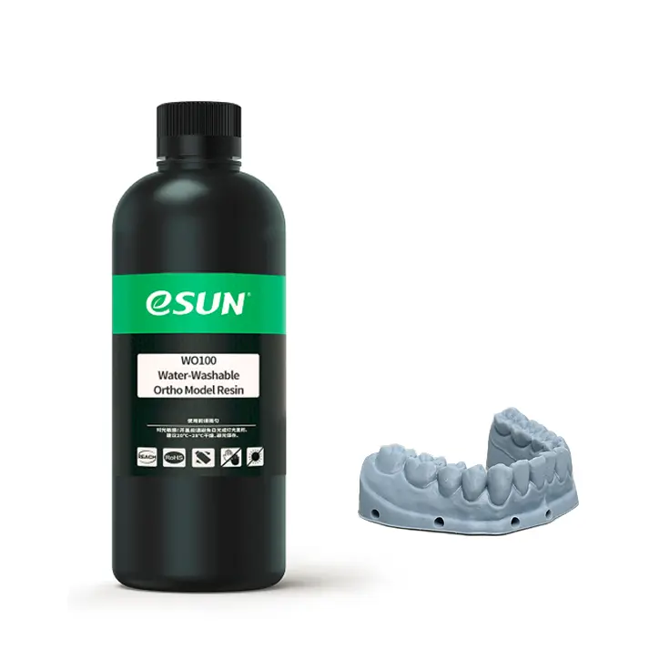 eSun żywica WO100 Water Washable Ortho Model Resin szara 500g