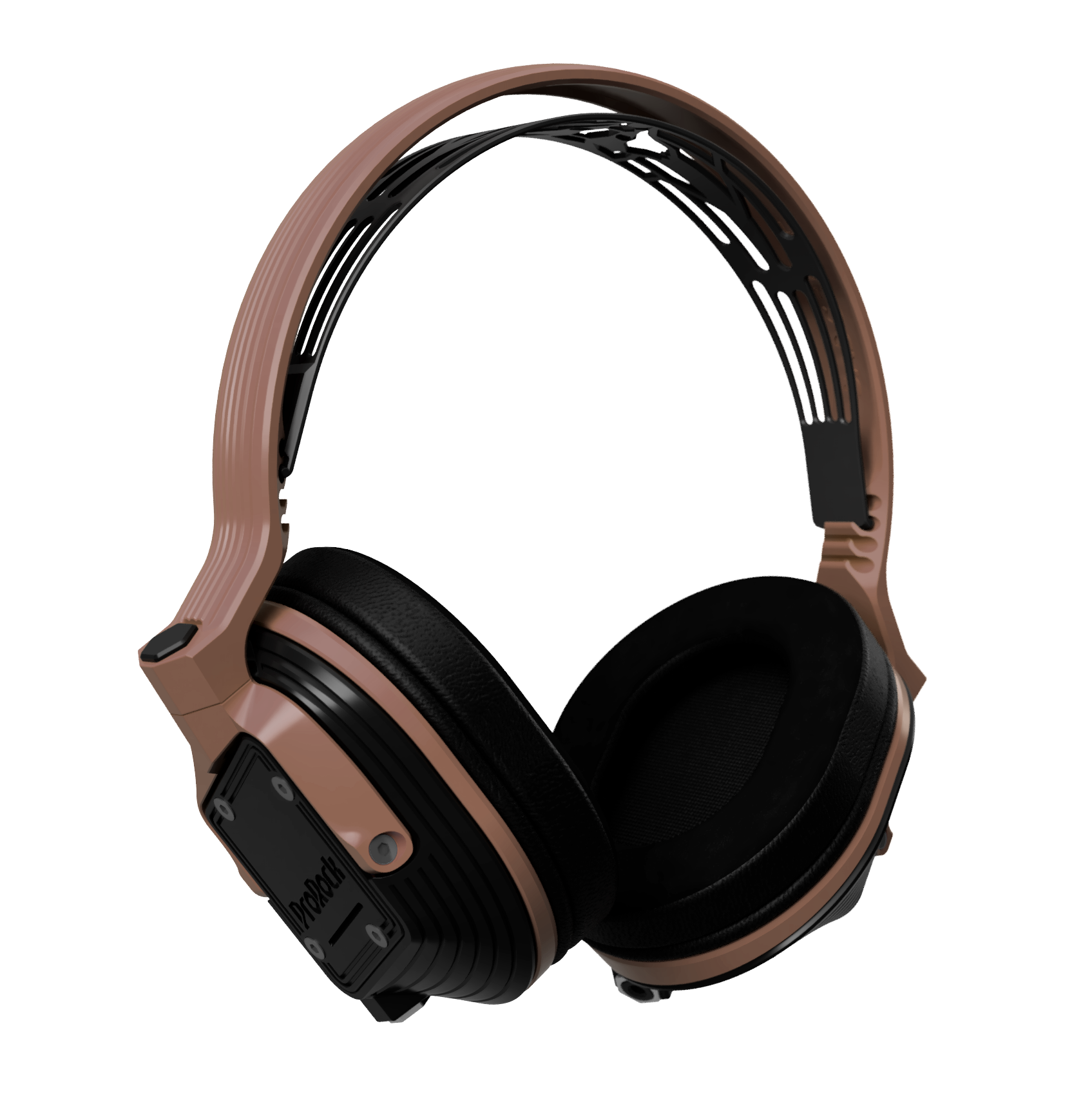 ProRock DIY 3D printed Premium Audio Headphones Set Brown