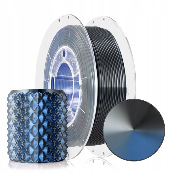 FILAMENT 3D PLA Magic Silk Storm Shadow (Blue+Graphite+Steel) 300g