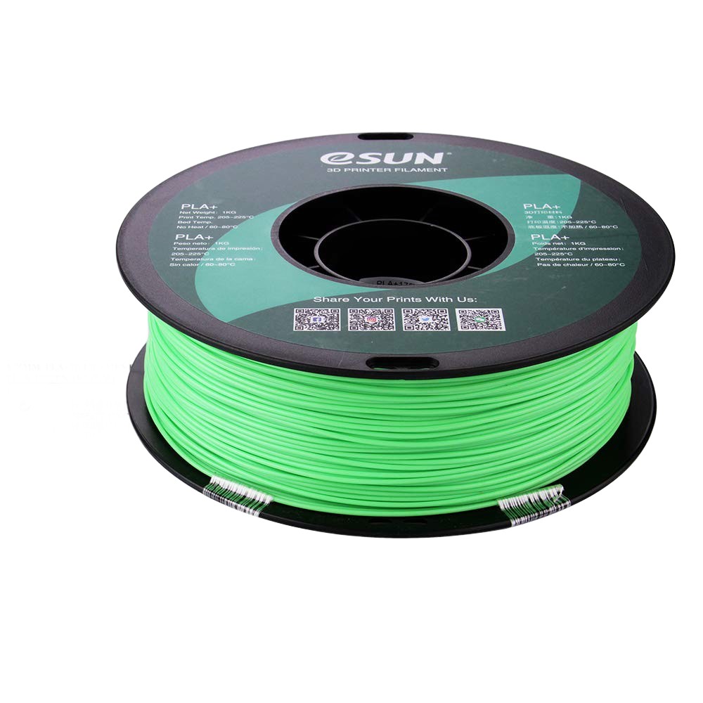 eSUN PLA+ Filament 1,75mm 1000g zielony Peak green