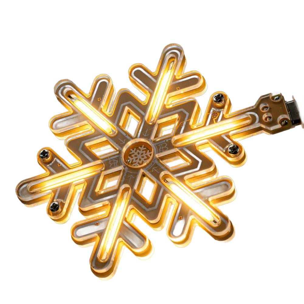 Zestaw do samodzielnego montażu dotykowa lampa płatek śniegu DIY Kit