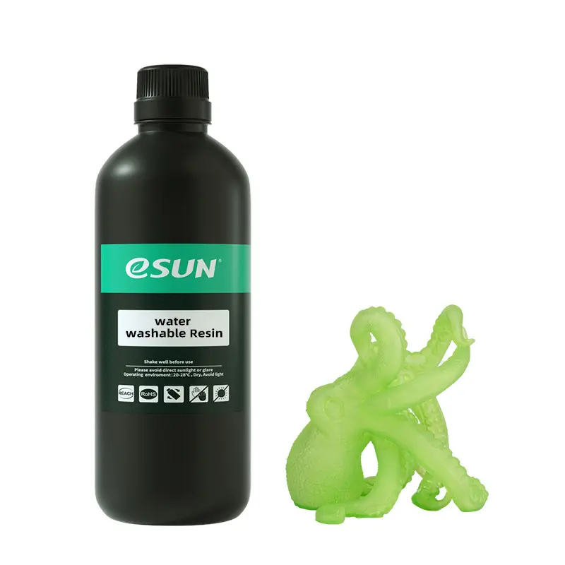 eSun żywica Water Washable Resin transparent przezroczysto zielona 500g