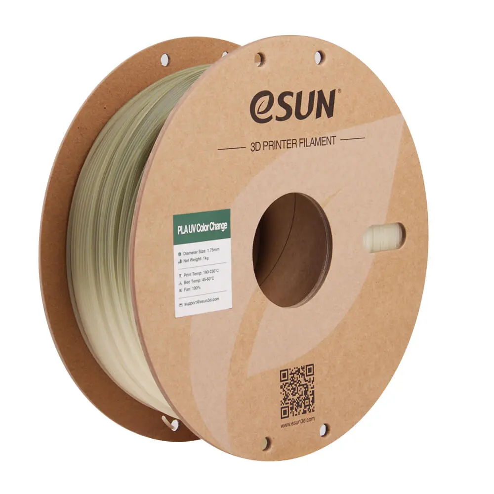 eSUN PLA-UV Color Change Filament 1.75mm 1000g Green Zielony