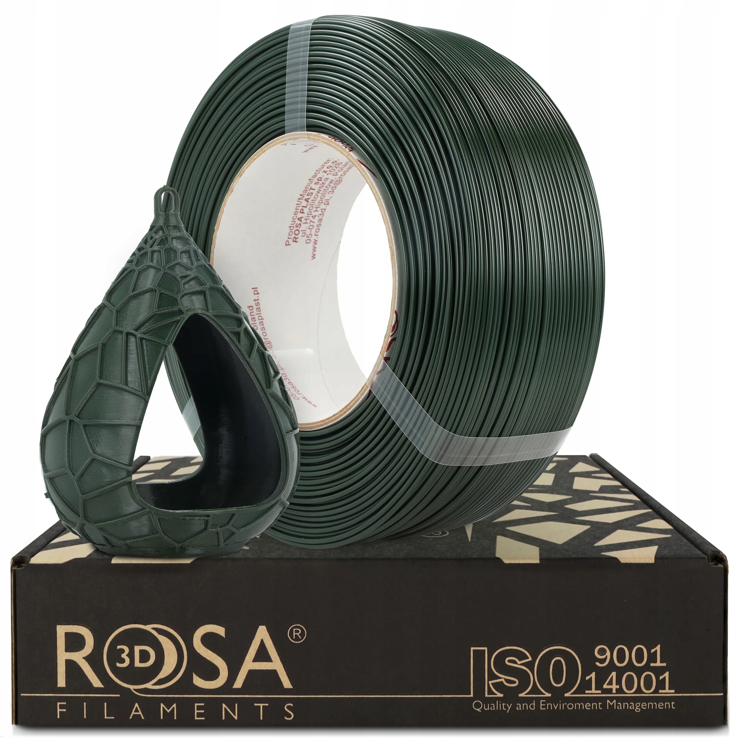 FILAMENT 3D ReFill PET-G Standard HS 1,75mm Hunter Green 1kg