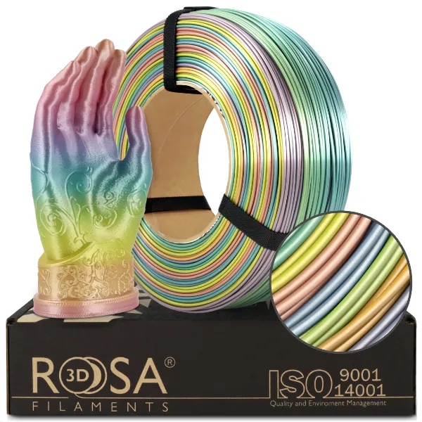 FILAMENT 3D ReFill PLA Rainbow Silk 1,75mm 1kg