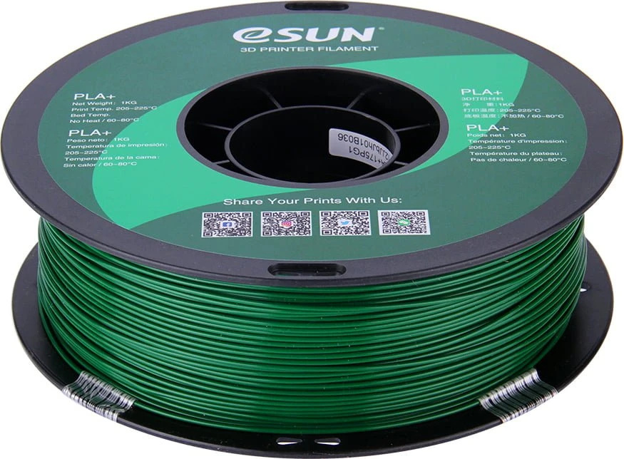 eSUN PLA+ Filament 1,75mm 1000g zielony sosnowy