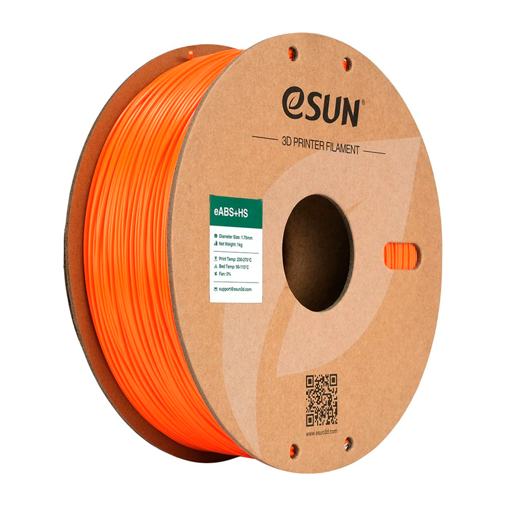 eSUN ABS+HS Filament 1.75mm 1000g Orange Pomarańczowy
